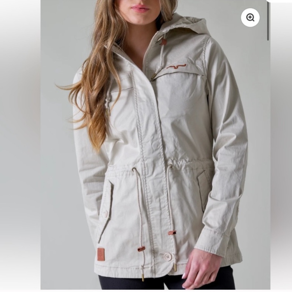 Kimes Ranch womens longrider 2 Anorak sand hooded jacket Sz XXL New